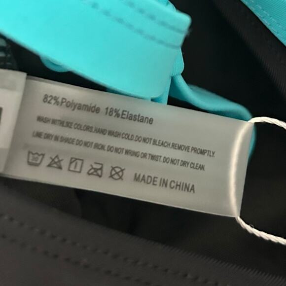 Popvil Color Block Bandage Design One Piece Swimsuit Bathing Suit Black Medium - Picture 9 of 9